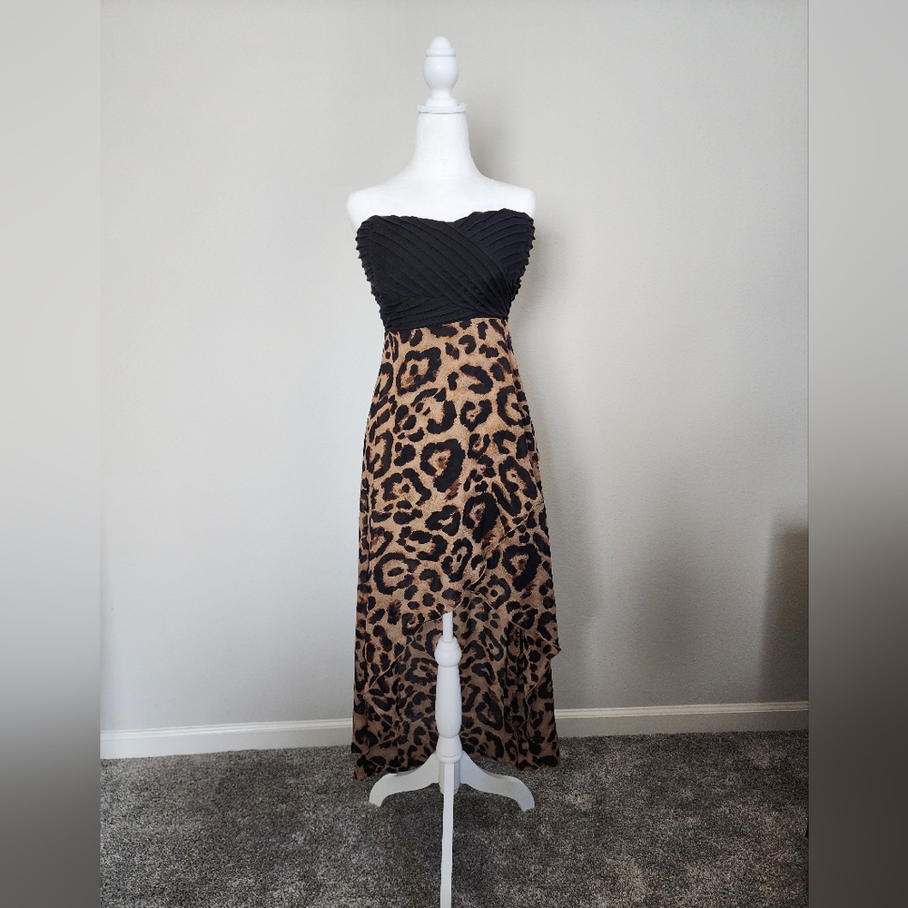 Wet Seal Leopard High-Low Dress NWT